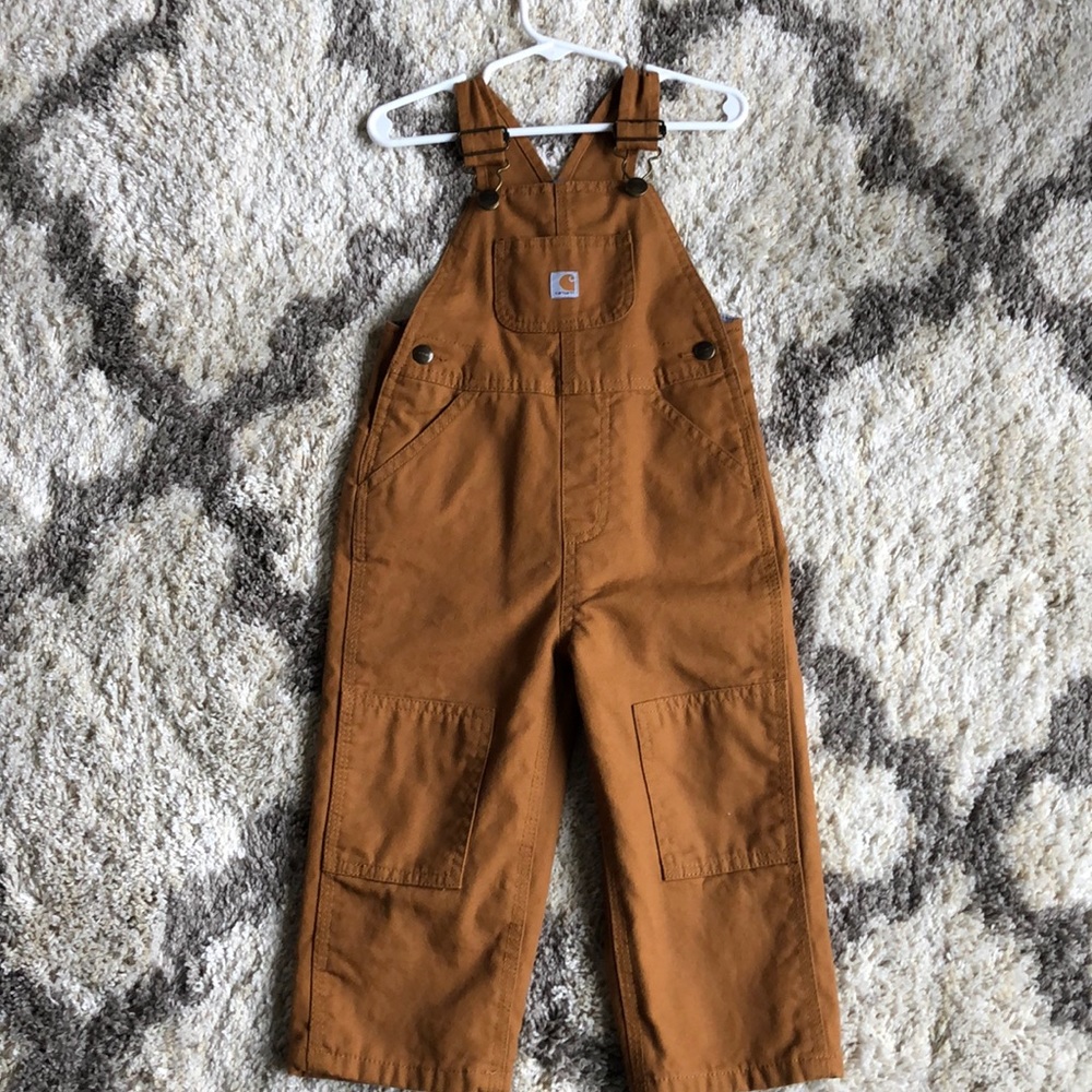 Toddler Carhartt lined bib coveralls